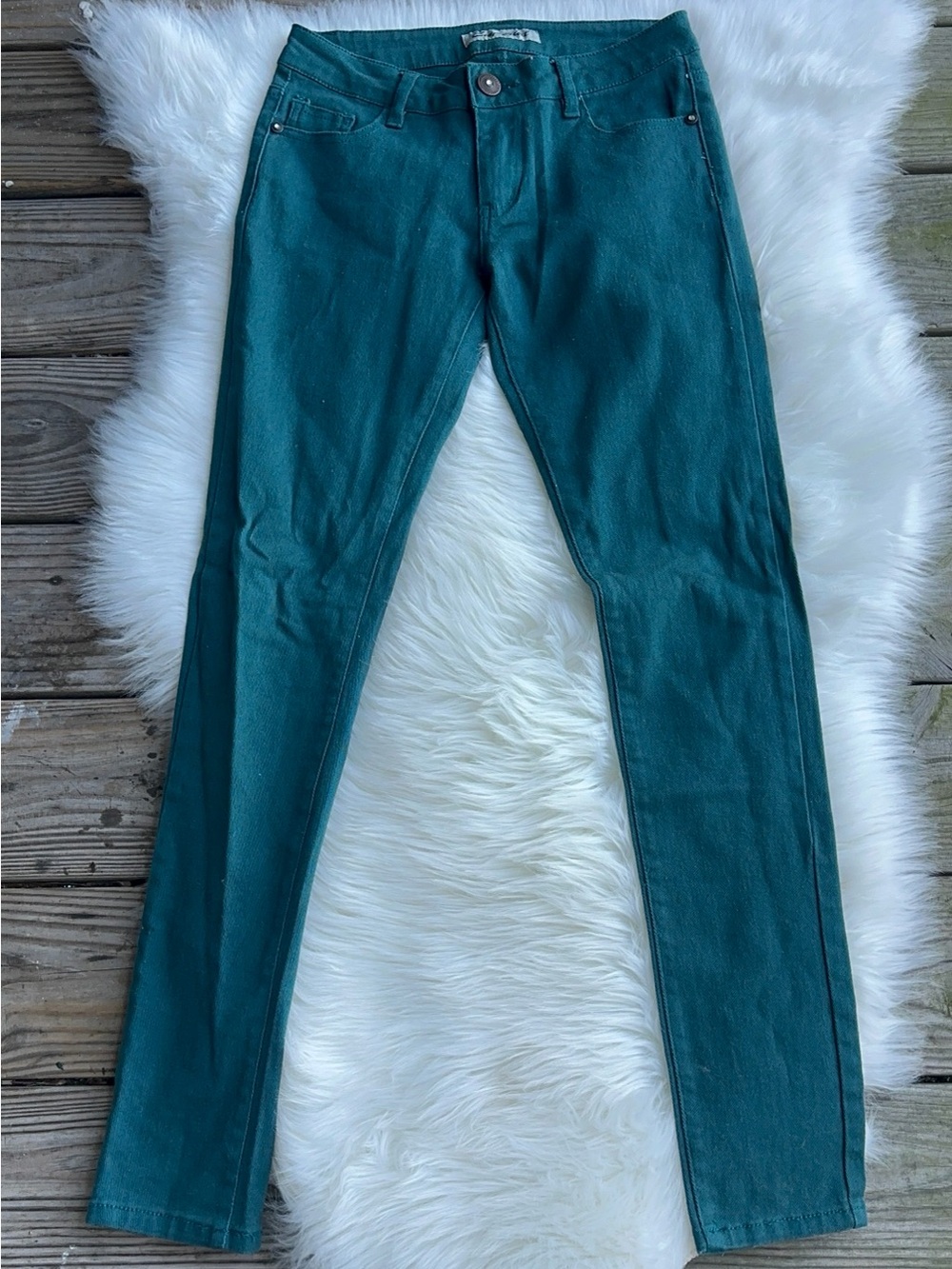 Teal Skinny Jeans for Women — Stretch Slim Fit